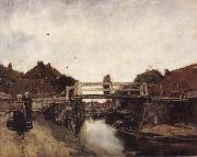 Jacobus Hendrikus Maris The Bridge painting